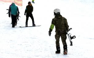 Тренування ветеранів на сноуборді