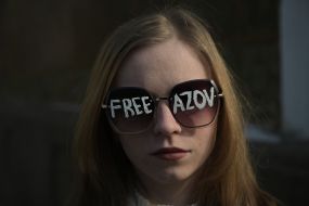 Participant of the action in support of prisoners of war and missing persons "Don't be silent, captivity kills"