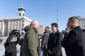 Denys Shmyhal and Justin Trudeau