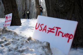 Акция возле посольства США в Киеве