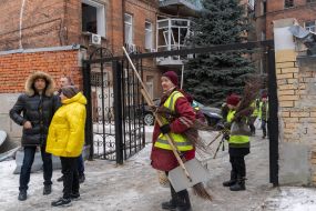 Elimination of the consequences of the night shelling of Kharkiv