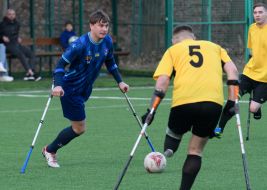 Товариський  матч з АМП футболу між збірною командою «Ліга Дужих» та ФК «Покрова АМП» (Львів)