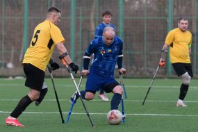 Friendly match with AMP football between the national team "League of the Strong" and FC "Pokrova AMP" (Lviv)