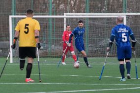 Friendly match with AMP football between the national team "League of the Strong" and FC "Pokrova AMP" (Lviv)