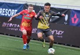 Игровой момент матча