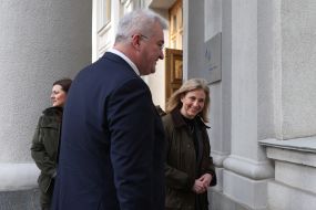 Andriy Sibiga and Beate Meinl-Reisinger