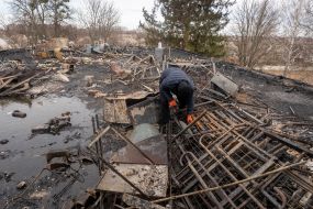 Consequences of arrival at Zolochiv Hospital in Kharkiv Region