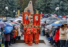 Clergy and faithful of the Mukachevo Greek Catholic Diocese