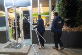 Elimination of the consequences of the arrival of one of the Russian strike drones "Geran-2" in Kharkiv
