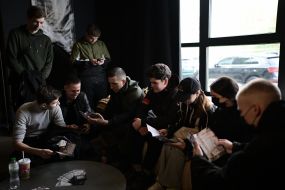 Открытие хаба первого отдельного штурмового батальона им. Дмитрия Коцюбайло в Киеве