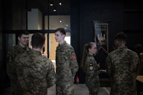 Открытие хаба первого отдельного штурмового батальона им. Дмитрия Коцюбайло в Киеве