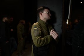 Открытие хаба первого отдельного штурмового батальона им. Дмитрия Коцюбайло в Киеве