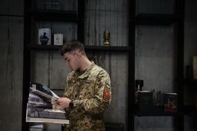 Открытие хаба первого отдельного штурмового батальона им. Дмитрия Коцюбайло в Киеве