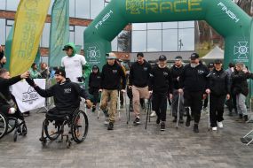 Participants of the large charity obstacle race Kordon race 2025