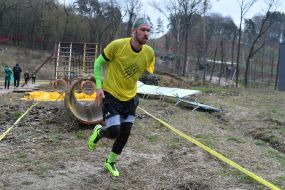 Participant of the large charity obstacle race Kordon race 2025