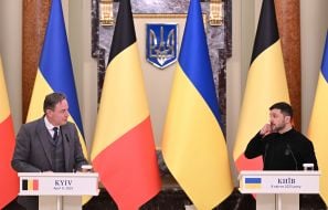 Meeting of Volodymyr Zelensky and Bart de Wever with representatives of the media