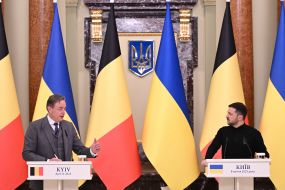 Meeting of Volodymyr Zelensky and Bart de Wever with representatives of the media