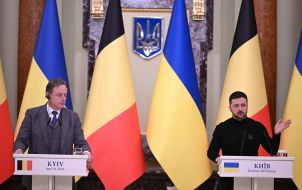 Meeting of Volodymyr Zelensky and Bart de Wever with representatives of the media