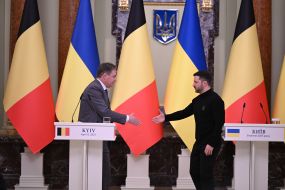 Meeting of Volodymyr Zelensky and Bart de Wever with representatives of the media