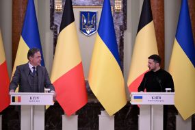 Meeting of Volodymyr Zelensky and Bart de Wever with representatives of the media