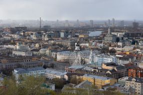 Panorama of Podil in Kyiv