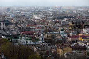 Panorama of Podil in Kyiv