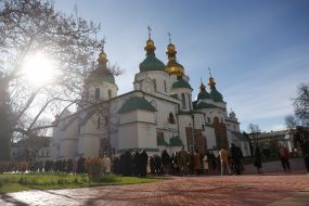 Participants of the Ecumenical Stations of the Cross for the prisoners, their families and the return of peace in Ukraine