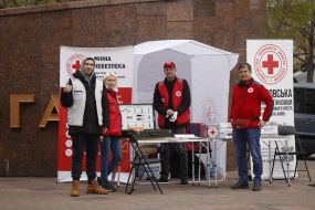 Representatives of the Ukrainian Red Cross Society