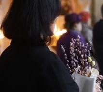 Kievans on Palm Sunday in the Kiev-Pechersk Lavra