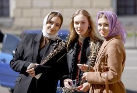 Kievans on Palm Sunday in the Kiev-Pechersk Lavra