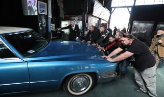 Exhibition of retro equipment at the Retro Garage Museum