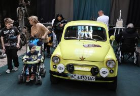 Exhibition of retro equipment at the Retro Garage Museum