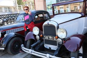 Exhibition of retro equipment at the Retro Garage Museum