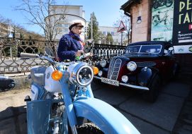 Exhibition of retro equipment at the Retro Garage Museum