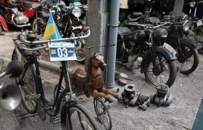 Exhibition of retro equipment at the Retro Garage Museum