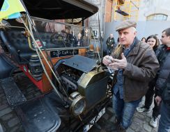 Exhibition of retro equipment at the Retro Garage Museum