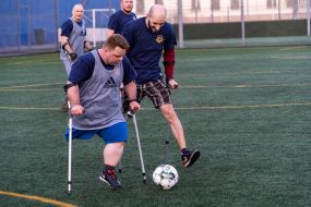 Training of the Nazlamni ampfootball team in Kharkiv,