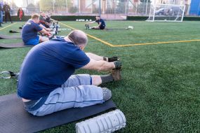 Training of the Nazlamni ampfootball team in Kharkiv,