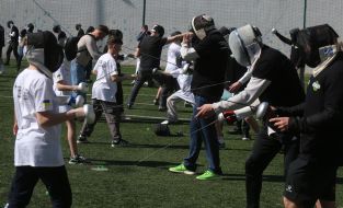 Setting the National Record of Ukraine for the Most Massive Fencing Lesson in Kyiv