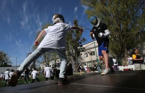 Setting the National Record of Ukraine for the Most Massive Fencing Lesson in Kyiv