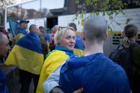 Ukrainian soldiers who returned to Ukraine from Russian captivity