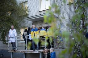 Ukrainian soldiers who returned to Ukraine from Russian captivity