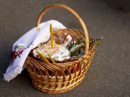 Blessing of Easter baskets in Kyiv