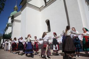 Празднование Пасхи на территории Национального заповедника «София Киевская»