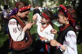 Празднование Пасхи на территории Национального заповедника «София Киевская»