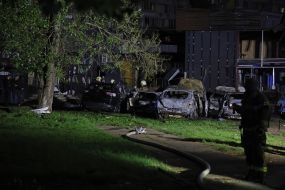 Последствия ночной атаки дронов в Киеве