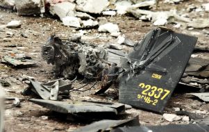 Wreckage of the Geranium-2 drone