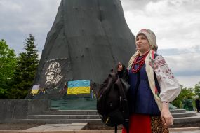 Участница празднования Дня вышиванки