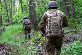 Tactical exercises of one of the companies of the 13th brigade of the Charter National Guard in the Kharkiv region