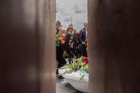 Participants in the opening of the memorial space on the anniversary of the deportation of the Crimean Tatar people